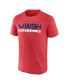 Фото #2 товара Men's Heather Red Washington Capitals Playmaker T-shirt