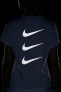 Фото #1 товара Футболка Nike Dri Fit Run Division короткий рукав рюшами 3 Swoosh - Женская