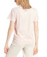 Women's Doodle Cotton T-Shirt Sandy Pink, XS - фото #2