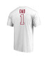 Men's White Alabama Crimson Tide #1 Dad T-shirt