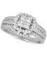 ფოტო #4 პროდუქტის Diamond Princess Engagement Ring (1 ct. t.w.) in 14k White Gold