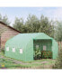 Фото #3 товара Greenhouse 12' x 10' x 7' Large Portable Walk-in Green House Gardening