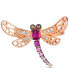 Кольцо Le Vian Dragonfly Multi (3/8 ct.) & Diamond (1/6 ct.) Rose Gold. 7 - фото #2