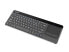 natec TURBOT - Full-size (100%) - RF Wireless - QWERTY - Black - Silver