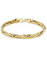 Фото #1 товара Браслет Italian Gold Woven Chain Bracelet