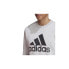 Фото #4 товара Мужской свитшот спортивный серый с логотипом Adidas M MH Bos Crew FL