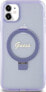 Guess Guess GUHMN61HRSGSU iPhone 11 / Xr 6.1" fioletowy/purple hardcase Ring Stand Script Glitter MagSafe