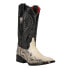 Фото #2 товара Ferrini Vibora Snake Embroidered Square Toe Cowboy Womens Black Casual Boots 90