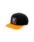 Men's Orange & Black Slouch Snapback Hat For Men