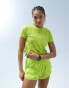 Фото #1 товара Puma Run favourite t-shirt in lime yellow