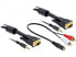 Фото #2 товара Delock 84452 - 2 m - VGA (D-Sub) + 3.5mm - VGA (D-Sub) + 3.5mm - Gold - Black - Male/Male