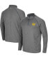 Men's Heathered Charcoal Cal Bears Robert Raglan Quarter-Zip Jacket