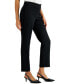 Фото #7 товара Women's Stretch-Crepe Straight-Leg Pants