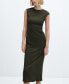 Фото #4 товара Платье MANGO с текстурными деталями на открытии для женщин