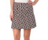 Michael Kors 243255 Womens Reyes Caps Casual A-Line Mini Skirt Merlot Size 10