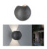 PAULMANN 94499 - Outdoor wall lighting - Black - Concrete - Stainless steel - IP65 - Entrance - II