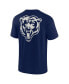 Фото #2 товара Men's and Women's Navy Chicago Bears Super Soft Short Sleeve T-shirt
