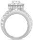 Diamond Oval Halo Bridal Set (4 ct. t.w.) in 14k White Gold