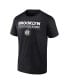 Men's Black, White Brooklyn Nets Two-Pack Just Net T-shirt Combo Set