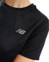 New Balance – Funktions-T-Shirt in Schwarz