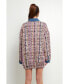 ფოტო #3 პროდუქტის Women's Tweed & Denim Combo Jacket