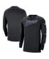 ფოტო #1 პროდუქტის Men's Black Utah Jazz 2023/24 City Edition Max90 Expressive Long Sleeve T-shirt