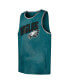 Фото #3 товара Big Boys and Girls Midnight Green Philadelphia Eagles Sun-Bleached Ride the Tide Tank Top