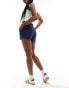 Stradivarius soft touch short in navy Синий, XS - фото #4