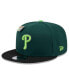 Фото #1 товара Men's Green/Black Philadelphia Phillies Sour Apple Big League Chew Flavor Pack 9FIFTY Snapback Hat