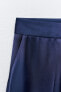 Фото #5 товара Атласные брюки прямого кроя ZARA