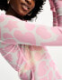 Фото #8 товара Aape by A Bathing Ape printed long sleeve mesh shirt in pink