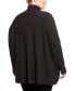 Plus Sized Long Sleeve Turtleneck Poncho Sweater