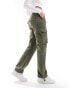 Фото #1 товара Pimkie straight leg cargo trousers in khaki