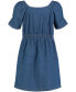 Фото #2 товара Платье для малышей Calvin Klein Джинсовое с квадратным вырезом