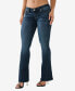 ფოტო #3 პროდუქტის Women's Joey Crystal Flap Flare Jeans