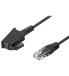 Фото #1 товара Wentronic TAE-F Cable for DSL/VDSL - 3 m - TAE (F) - RJ-45 - Black - Male - Male
