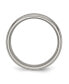 Фото #2 товара Titanium Brushed Concave Beveled Edge Wedding Band Ring