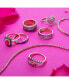 ფოტო #6 პროდუქტის Strawberry Ombré® Pink Ombré Ruby (1/2 ct. t.w.) & Nude Diamond (3/8 ct. t.w.) Heart Ring in 14k Rose Gold