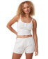 Фото #4 товара Women's Peached Jersey Shorts