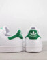 adidas Originals Stan Smith trainers in white/green