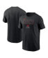 Men's Black Cincinnati Reds City Connect Large Logo T-shirt