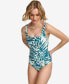 Фото #4 товара Pleated One-Piece Swimsuit,Created for Macy's