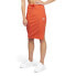 Фото #1 товара Puma Classics Ribbed Midi Skirt Us Womens Orange Casual 671975-26