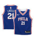 ფოტო #1 პროდუქტის Infant Boys and Girls Joel Embiid Royal Philadelphia 76ers Swingman Player Jersey - Icon Edition