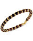 Фото #1 товара Браслет Esquire Men's Jewelry Tiger Eye Bead Red Gold-Plated