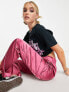 Фото #5 товара Miss Selfridge satin cargo trouser in dark pink