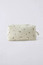 BIRD PRINT CREPE TOILETRY BAG