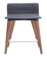Фото #2 товара 34" each, Set of 2 Wood, Polyester Jericho Counter Chair