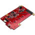 Фото #1 товара StarTech.com USB to M.2 SATA Converter for Raspberry Pi and Development Boards - Micro-USB - M.2 - Red - 5839751 h - CE - FCC - Renesas - µPD720231A