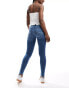 Фото #3 товара ONLY push up skinny jeans in mid blue